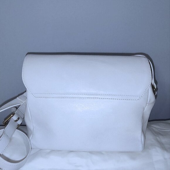 Furla 1927 leather bamboo shoulder bag w/dusty EUC - Picture 4 of 12